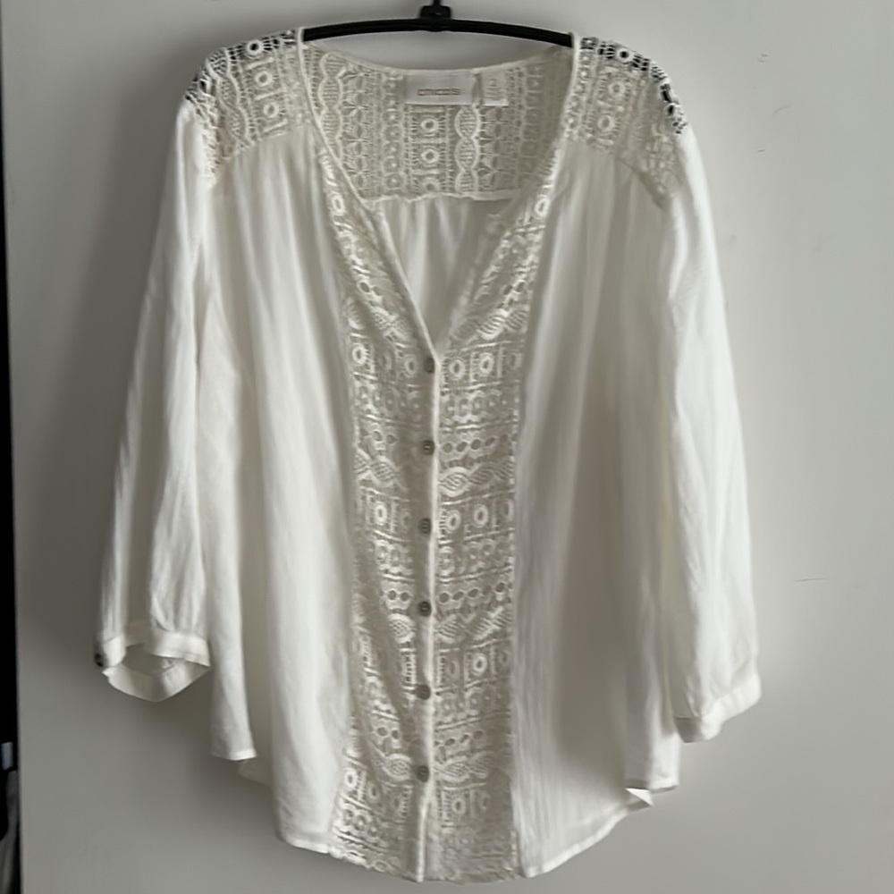 Chico's size 2!Women's Button Top